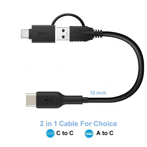 SmartTech 2.5 inch Sata HDD / SSD Hard Drive Enclosure USB 3.1 with Type C OTG Cable Internal Hard Disk Drive Case